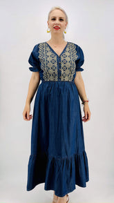 Rochie din Denim traditionala Madi 2